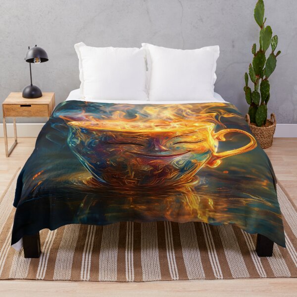 Item preview, Golden Coffee Dreams designed and sold by AI-Only Creations.