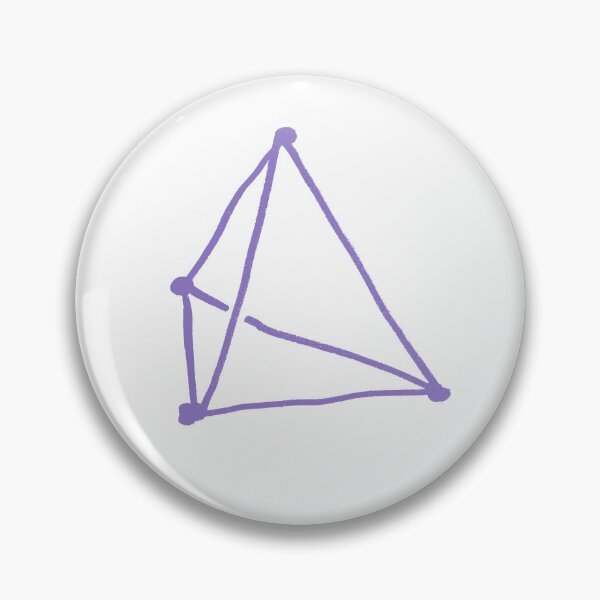 Item preview, Lavender Purple Tetrahedron designed and sold by MagentaTwilight.