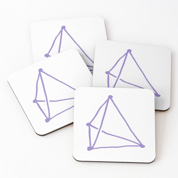 Item preview, Lavender Purple Tetrahedron designed and sold by MagentaTwilight.