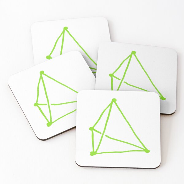 Item preview, Apple Green Tetrahedron designed and sold by MagentaTwilight.