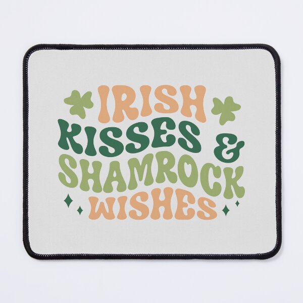 Item preview, Irish Kisses & Shamrock Wishes, Lucky Irish Clover, St. Paddy’s Day Clover Shenanigans, Green, Irish, St. Patrick’s Day, New York, Chicago, Boston designed and sold by UPPrints.