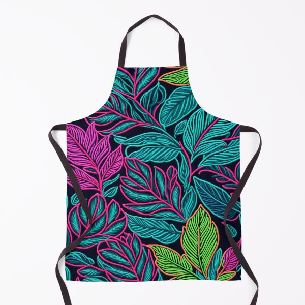 Item preview, Tropic leaves seamless pattern in neon colors designed and sold by Giuseppe Cammino.