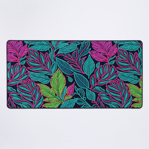 Item preview, Tropic leaves seamless pattern in neon colors designed and sold by Giuseppe Cammino.