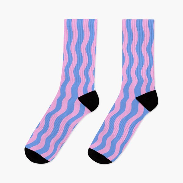 Item preview, Abstract Wavy Wiggle Lines Green Light Blue and Pink designed and sold by OneThreeSix.