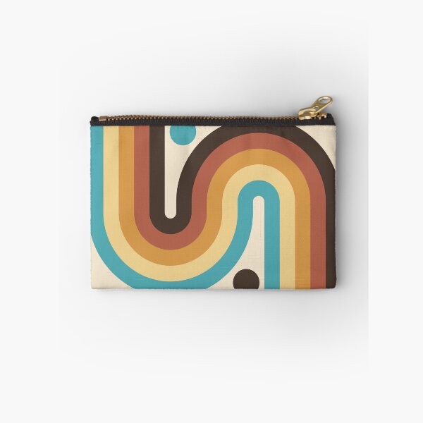 Item preview, Geometric Rainbow Midcentury Modern Pattern V in vintage earthy theme designed and sold by nineFlorals.