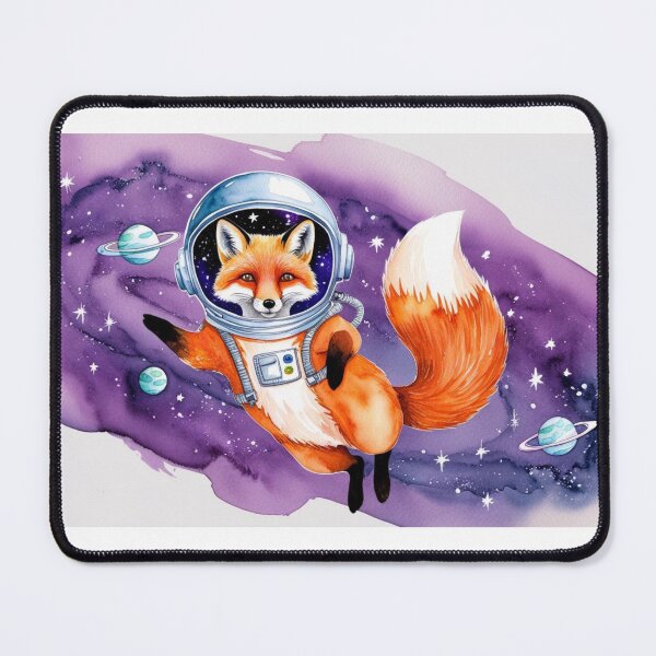 Item preview, Astronaut fox exploring the universe designed and sold by StormArte.