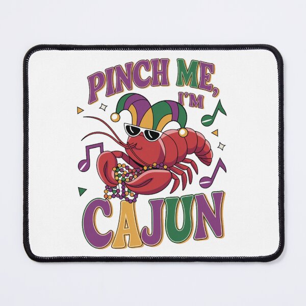 Item preview, Mardi gras New Orleans Louisiana - Pinch Me, I’m Cajun Mardi Gras Crawfish designed and sold by stickercuffs.