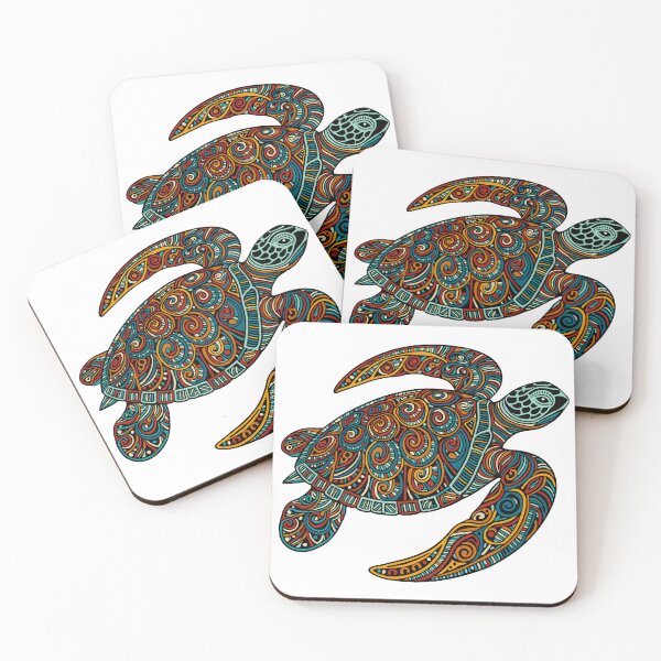 Item preview, Intricate sea turtle designed and sold by SpectrumShine.