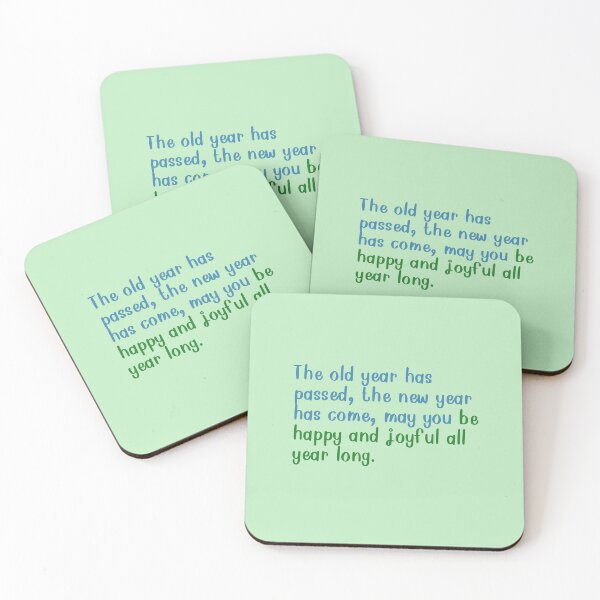 Item preview, “The old year has passed, the new year has come, may you be happy and joyful all year long.” designed and sold by Wantanadesign.