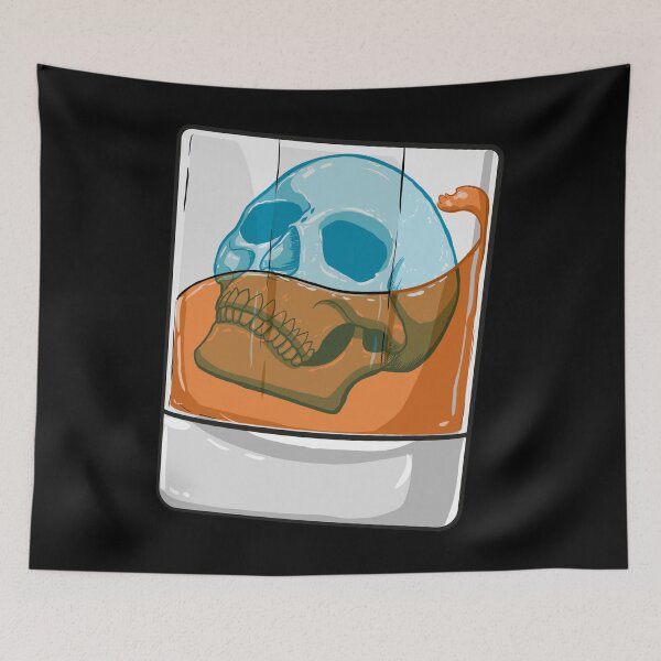 Item preview, Skull Ice Cube In Whiskey designed and sold by PNGShop.