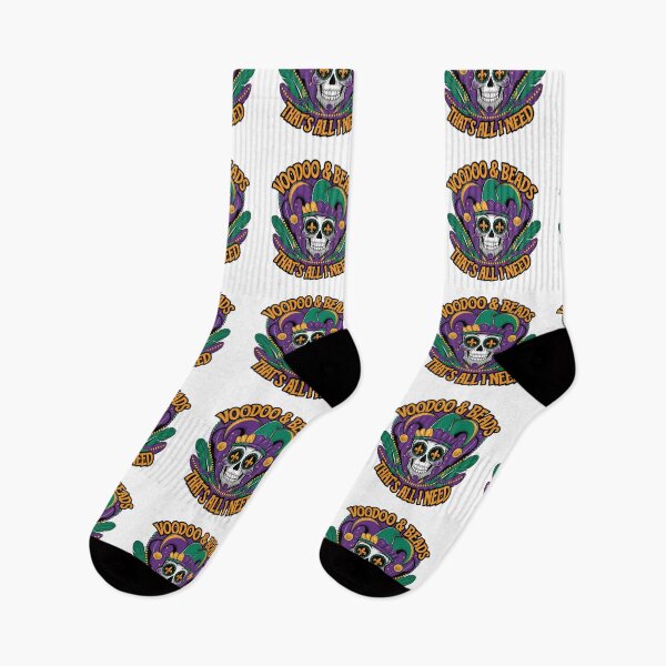 Item preview, Mardi gras New Orleans Louisiana - Voodoo & Beads Mardi Gras Skull Tee designed and sold by stickercuffs.