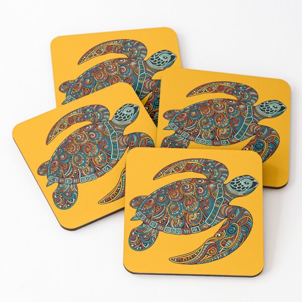 Item preview, Intricate sea turtle designed and sold by SpectrumShine.