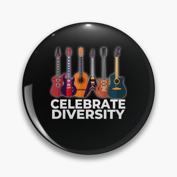 Item preview, Celebrate Diversity Guitar Lover designed and sold by PNGShop.