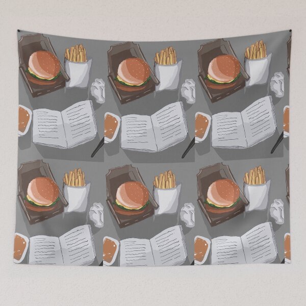 Item preview, burger and study art x designed and sold by MysticRacoon6.
