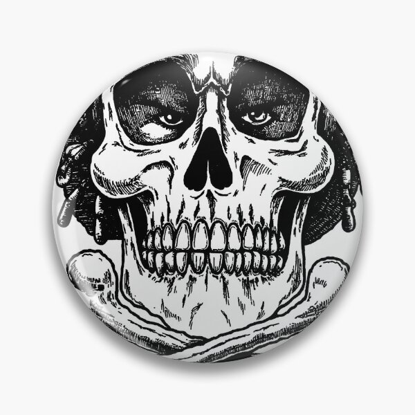 Item preview, Funny skull rastaman japan manga anime comix style ink drawing designed and sold by VonKalt.