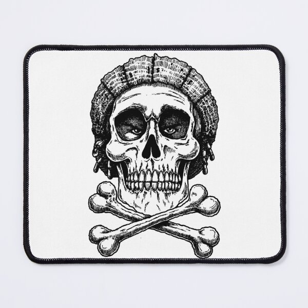 Item preview, Funny skull rastaman japan manga anime comix style ink drawing designed and sold by VonKalt.