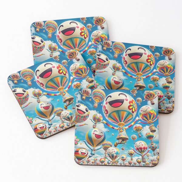 Item preview, Joyful Hot Air Balloons designed and sold by GlassPenny.