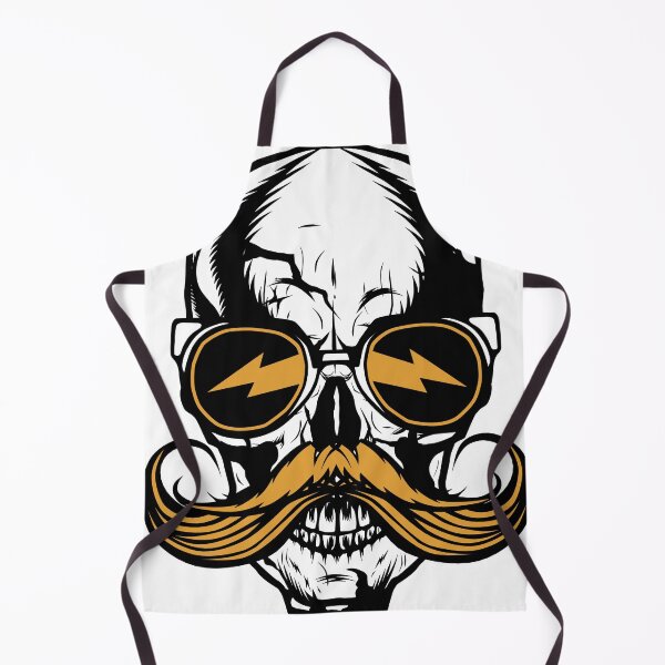Item preview, skull sunglasses lightning death's head mustache hipster skull mustached fantasy designed and sold by Achille3777.
