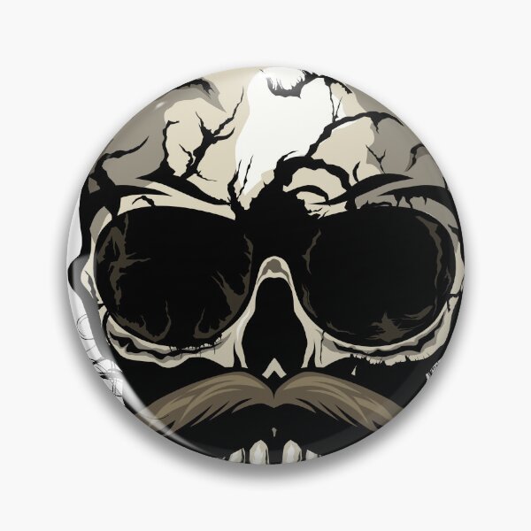 Item preview, mustache hipster skull designed and sold by Achille3777.