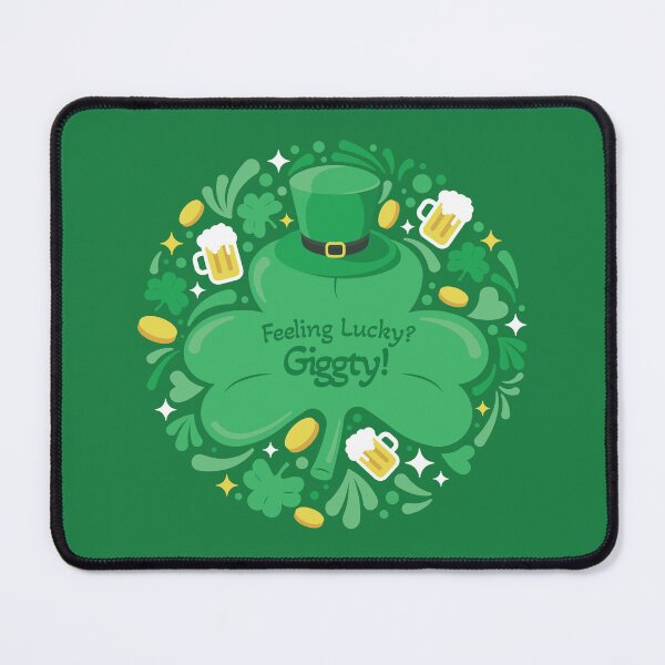 Item preview, Feeling Lucky - Giggty Clover, St. Paddy’s Day, Green, Irish, Quagmire, Fun, Funny designed and sold by UPPrints.
