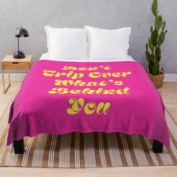 Item preview, Don't trip over what's behind you quote (Pink Tone) designed and sold by Paigaam.
