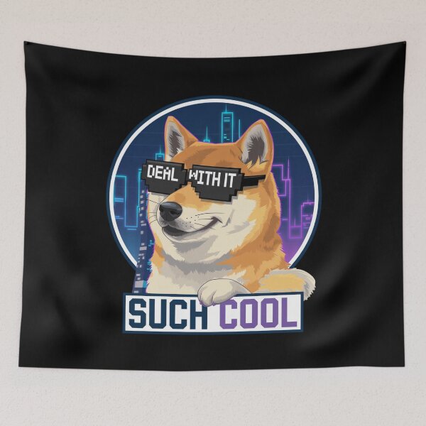 Item preview, Cool Doge Meme – Deal With It Sunglasses Retro Design designed and sold by Taans-Creation.