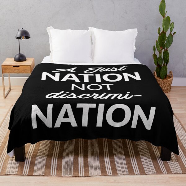 Item preview, A Just Nation Not Discrimination Anti Racism designed and sold by PNGShop.