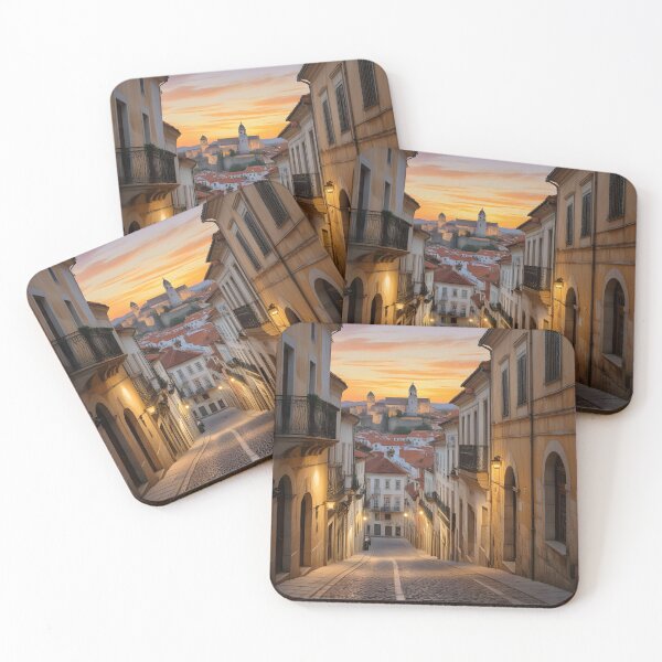 Item preview, Coimbra, Portugal: Sunset Glow on Historic Streets designed and sold by LSVart.