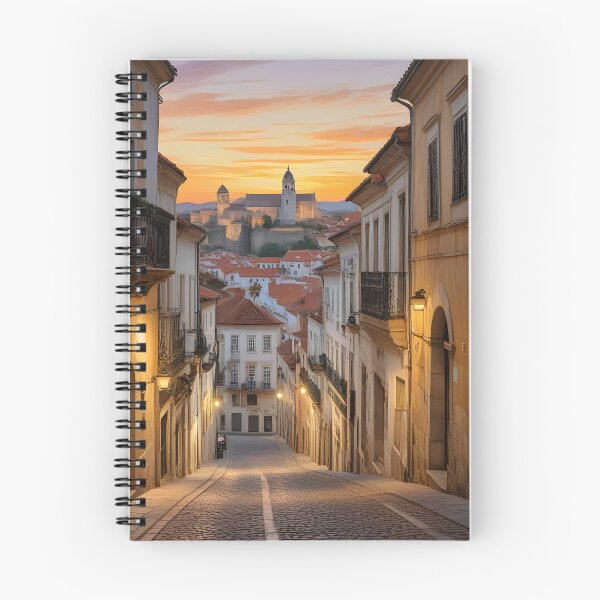 Item preview, Coimbra, Portugal: Sunset Glow on Historic Streets designed and sold by LSVart.