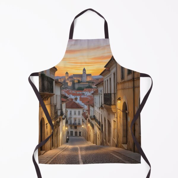 Item preview, Coimbra, Portugal: Sunset Glow on Historic Streets designed and sold by LSVart.