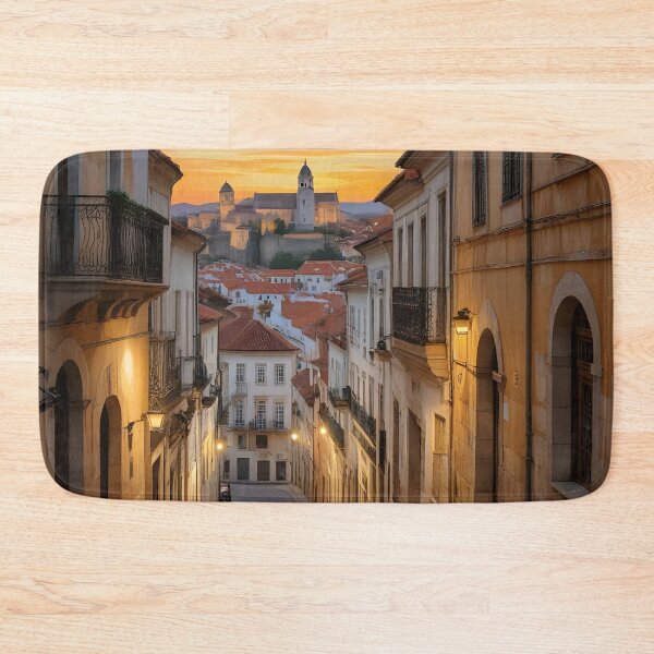 Item preview, Coimbra, Portugal: Sunset Glow on Historic Streets designed and sold by LSVart.