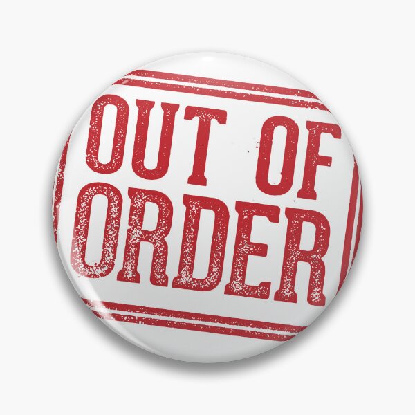Item preview, Grunge Aesthetic - Out of Order Stamp designed and sold by UPPrints.