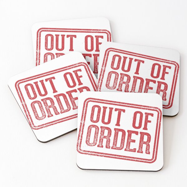 Item preview, Grunge Aesthetic - Out of Order Stamp designed and sold by UPPrints.