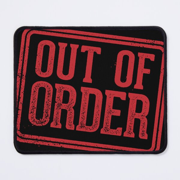 Item preview, Grunge Aesthetic - Out of Order Stamp designed and sold by UPPrints.