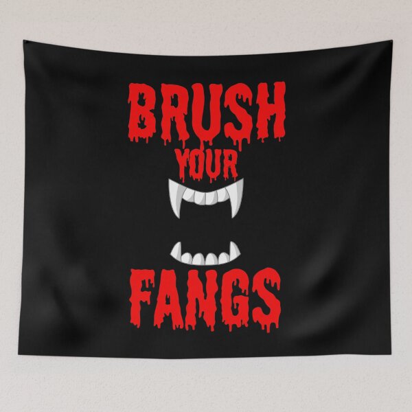 Item preview, Brrush Your Fangs Funny Vampir Teeth designed and sold by PNGShop.
