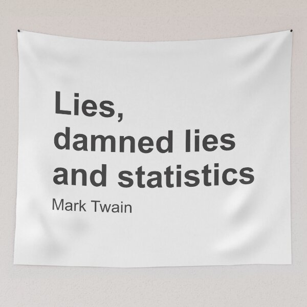 Item preview, Lies, Damned Lies and Statistics - Quote designed and sold by Vector-Artist.