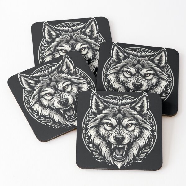 Item preview, Wolf Face D1 designed and sold by dudeism.