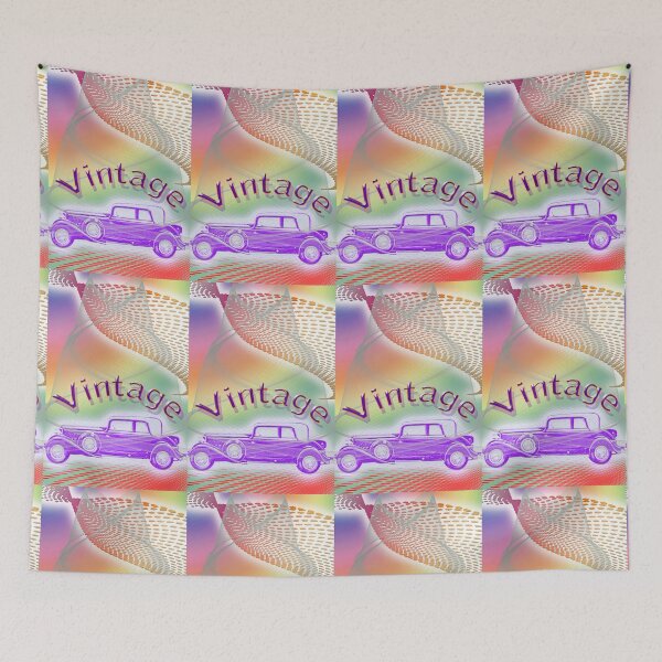 Item preview, Vintage illustration of an old car designed and sold by manoloshoping.