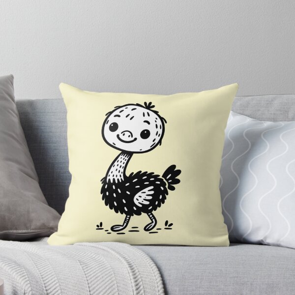 Item preview, Sweet Ostrich Doodle - Minimalist Bird Art designed and sold by happyartworks.