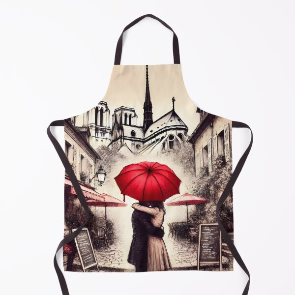 Item preview, Enchanting Parisian Embrace Under Umbrella designed and sold by inkNext.