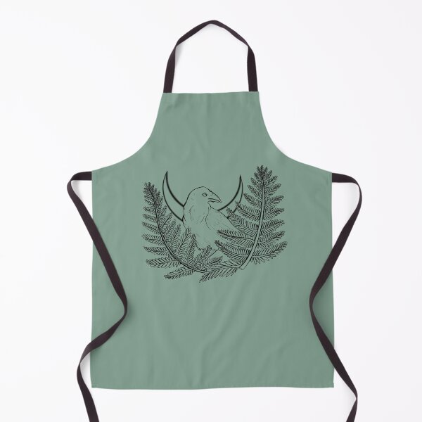 Item preview, Raven with fern designed and sold by Moon-Cat-Arts.