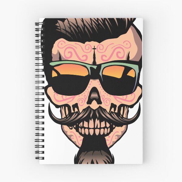 Item preview, mexican hipster skull fancy goatee designed and sold by Achille3777.