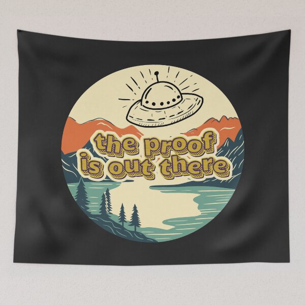 Item preview, The Proof is Out There Retro UFO Mystery designed and sold by SplashTastic.