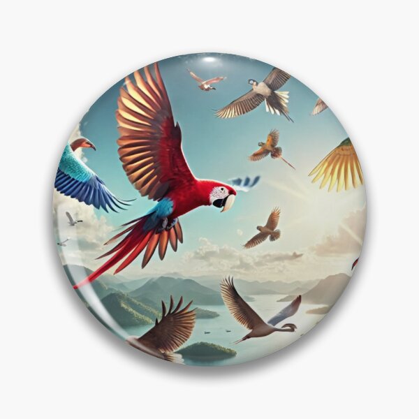 Item preview, A Vibrant Flight of Birds designed and sold by GlassPenny.