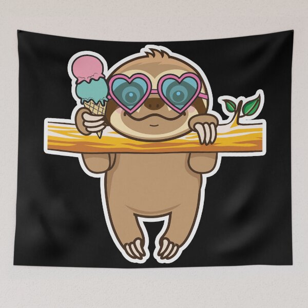 Item preview, Sloth Hangout designed and sold by plushism.