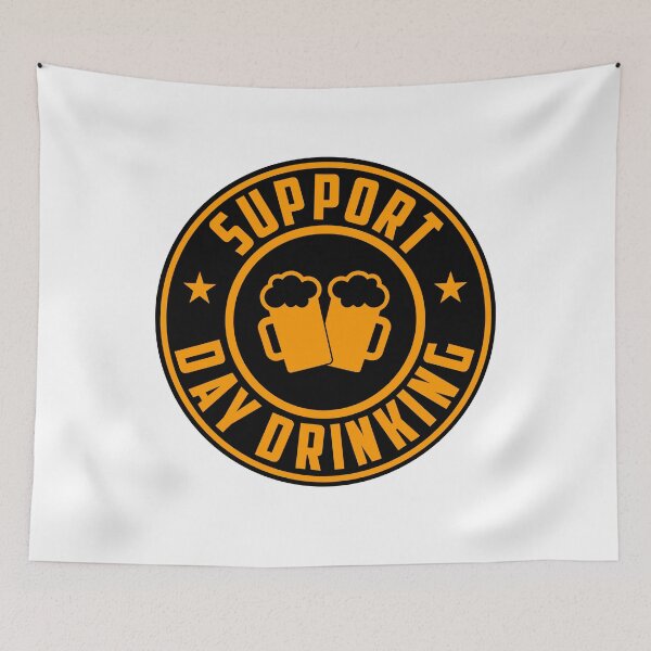 Item preview, Support Day Drinking Shirt Funny Drunk Weekend Vibe Beer Lovers Hangover Party Drinker designed and sold by Zkoorey.