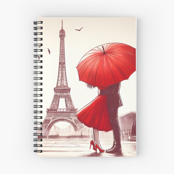 Item preview, Parisian Love Embrace Under Umbrella designed and sold by inkNext.