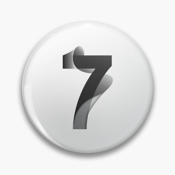 Item preview, Number 7 graphic design designed and sold by PrintChics.