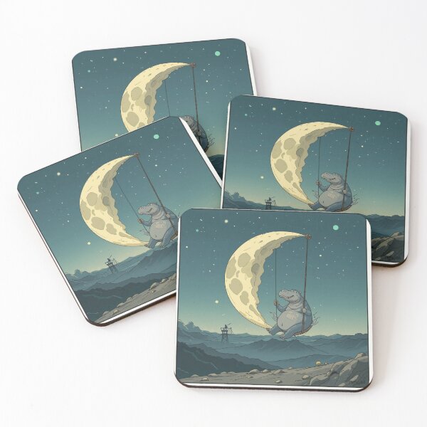 Item preview, Moon Hippo Dream designed and sold by 0penvimark.