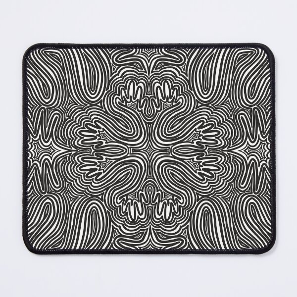 Item preview, Black and white reaching hands abstract pattern  designed and sold by n1ckeatsyarn.